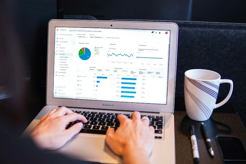 Google Search Ads PPC campaign management on laptop for Goa businesses